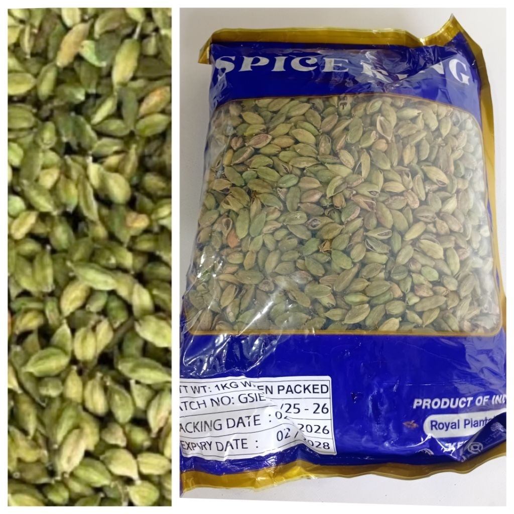 Kapulaga Hijau | Kapulaga India | Cardamom Spice King 1 kg