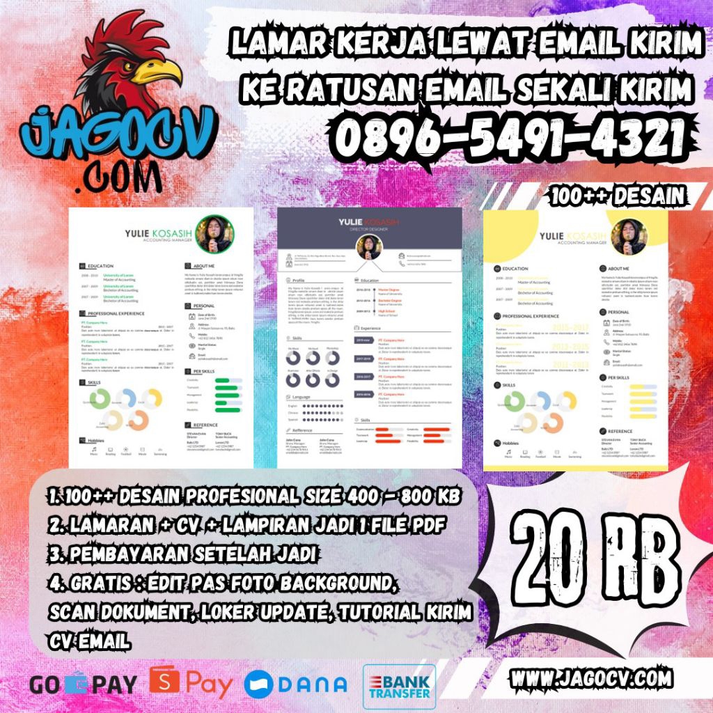CV EMAIL PDF LAMARAN KERJA