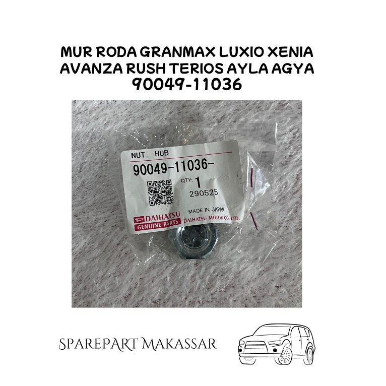 Mur Roda Standar Original GRANMAX LUXIO TERIOS RUSH XENIA AVANZA model terbuka 90049-11036