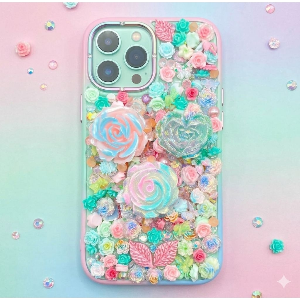 Pastel Bling GLOW IN THE DARK (Case Hp untuk berbagai merk)