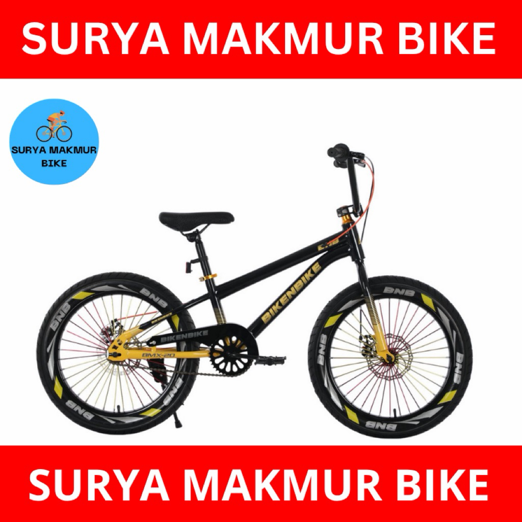 Sepeda bmx anak laki 20" BNB c600 Rem/BNB 20 Cruz 2.5 cakram depan belakang