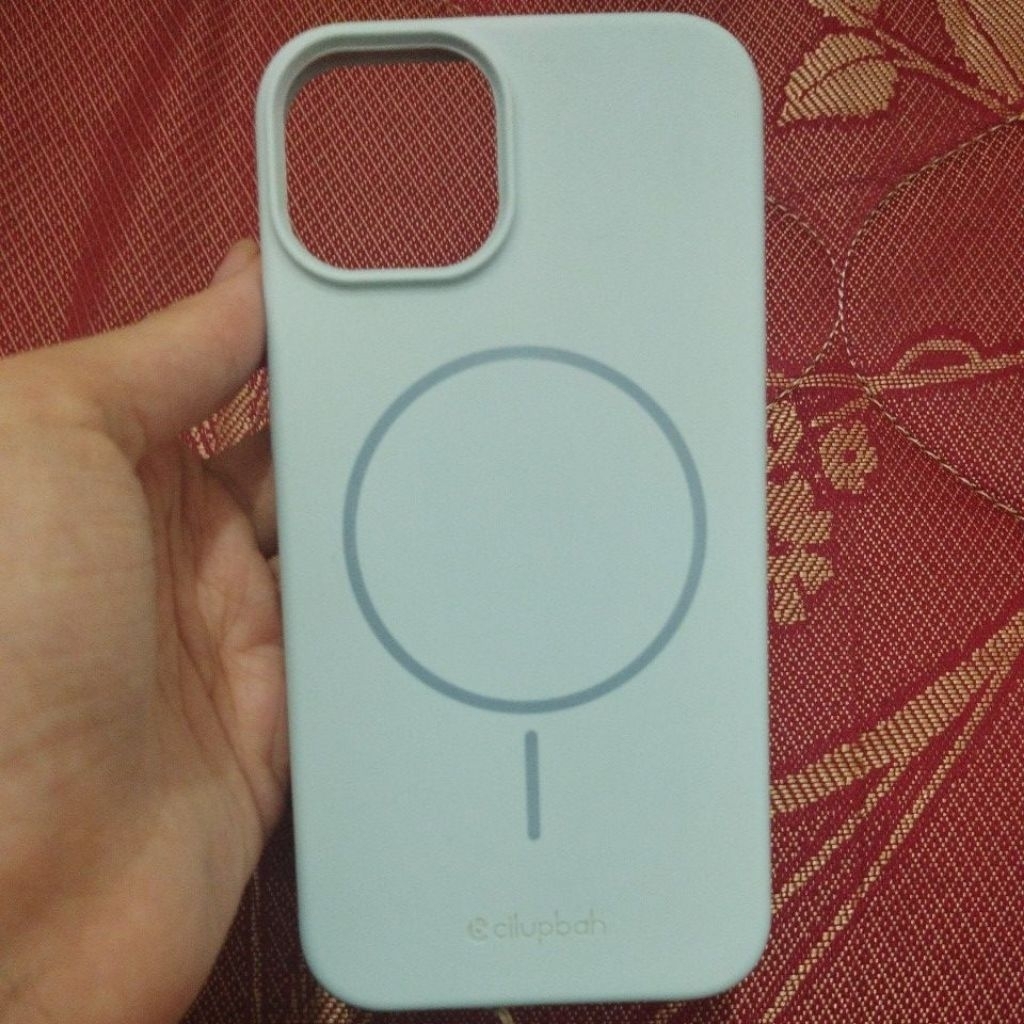 preloved softcase IPHONE 13 CILUPBAH | MagSafe anti panas liquid silicon + suede