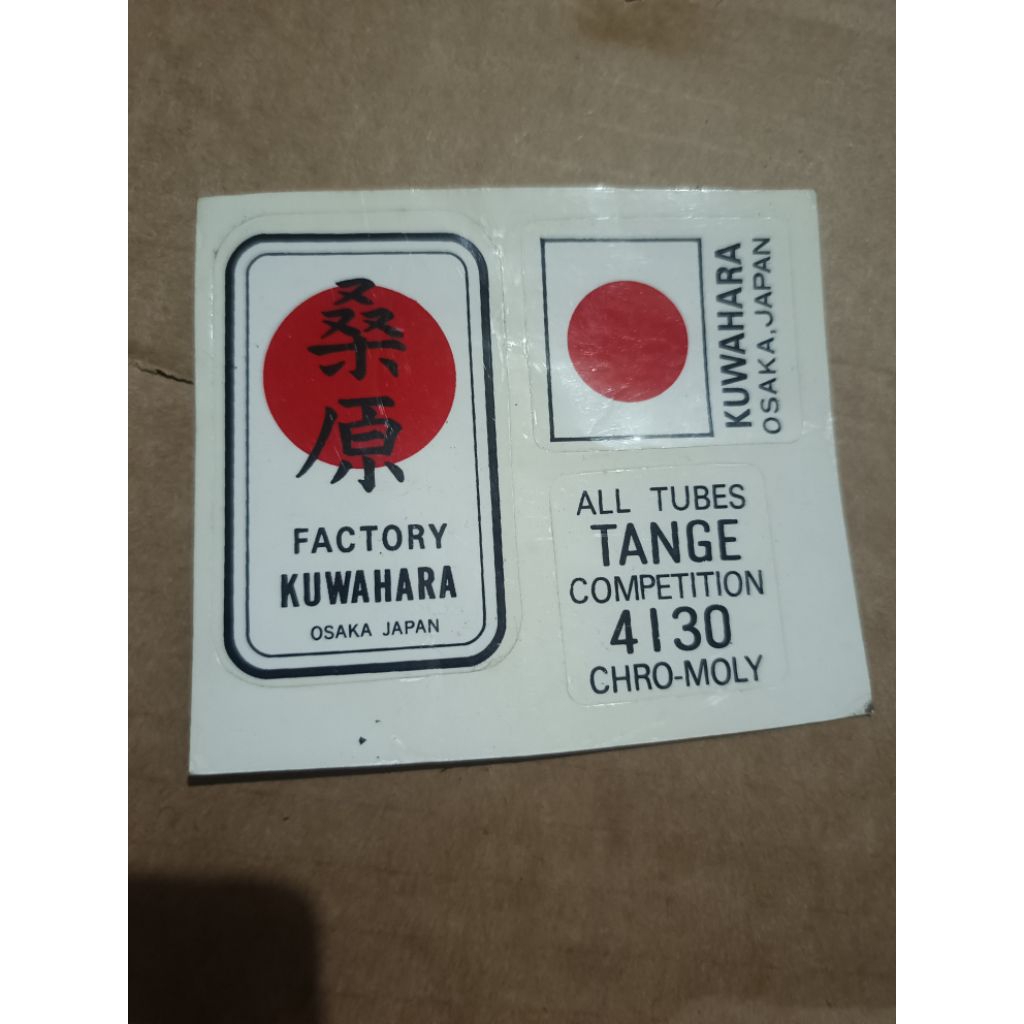 EMBLEM OSBMX KUWAHARA JAPAN NOS OSAKA JAPAN FACTORY DECAL