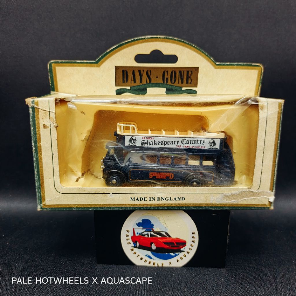 DAYS GONE BY LLEDO 1932 AEC REGENT OPEN TOP BUS STRATFORD BLUE MADE IN ENGLAND