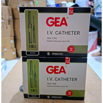 Abocath Gea | IV Cath Gea 18G isi 50pcs