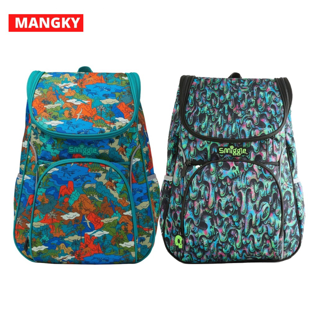 Smiggle Black Surreal Access Backpack Original