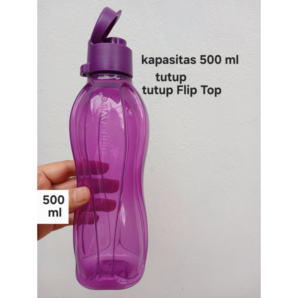 Tupperware botol 500 ml dan 750 ml tutup flip