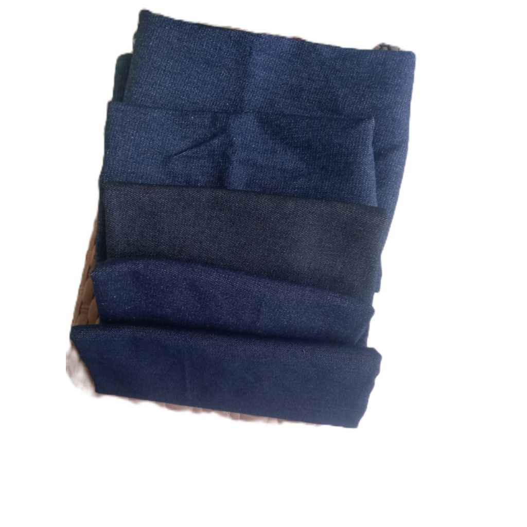 kain jeans kiloan,kain denim , potongan L 150cm ,p-+50cm