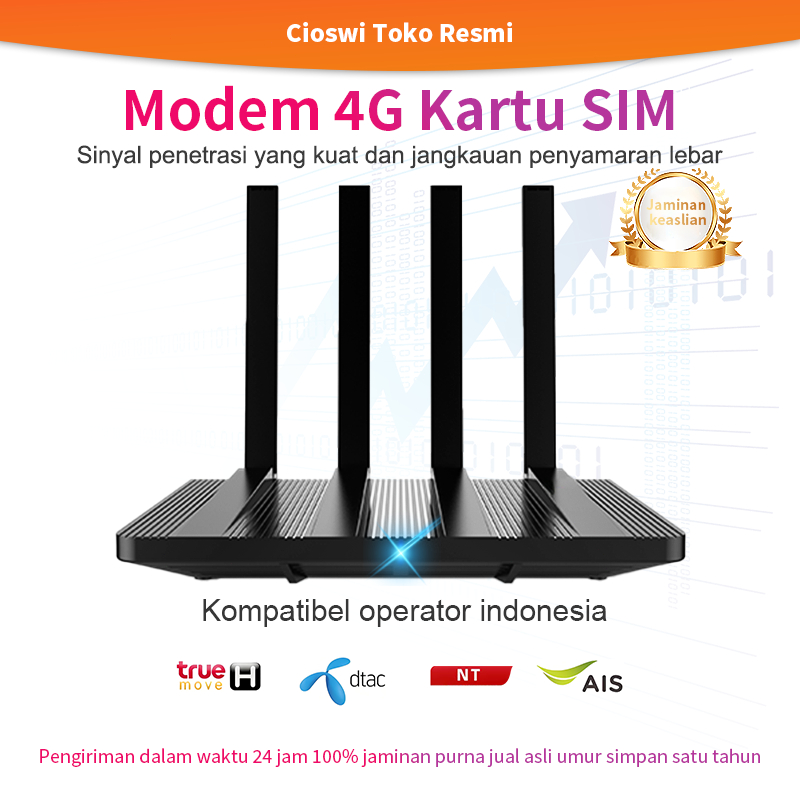 Cioswi  500MBps Wireless Router Modem 4G Kartu SIM