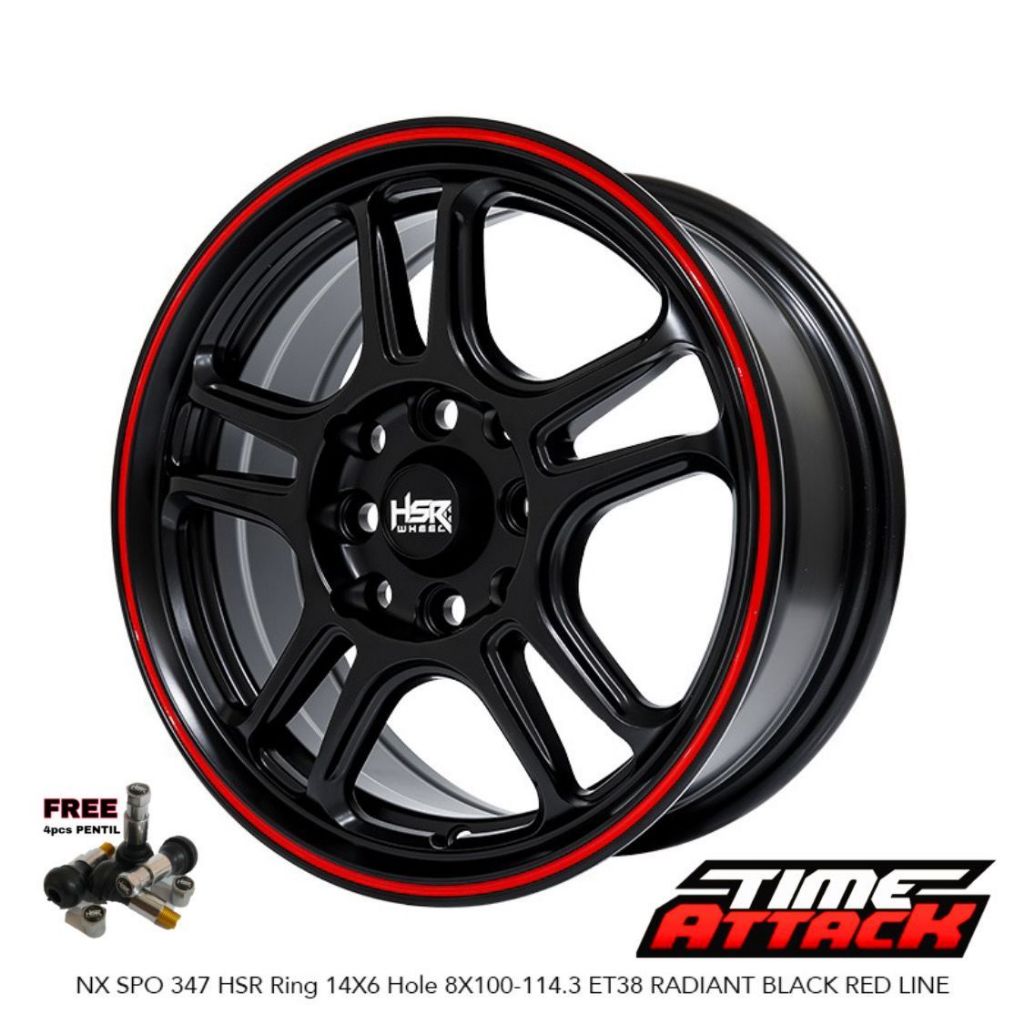 Velg Mobil Xenia Ring 14 HSR Wheel Nx Spo Velg Hsr R14