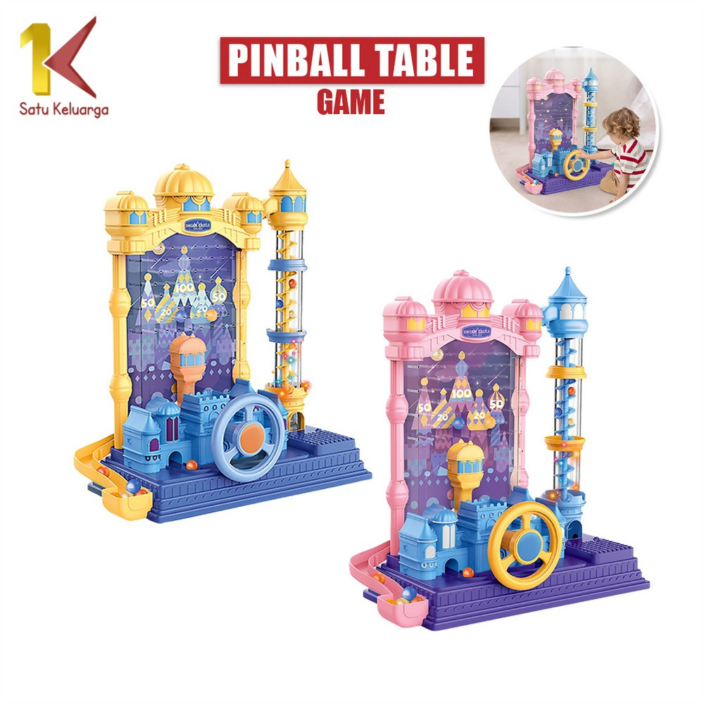 Satu Keluarga Mainan Anak Ball M218 Catching Games Castle Adventure Pin Ball Board Games Pinball Tab