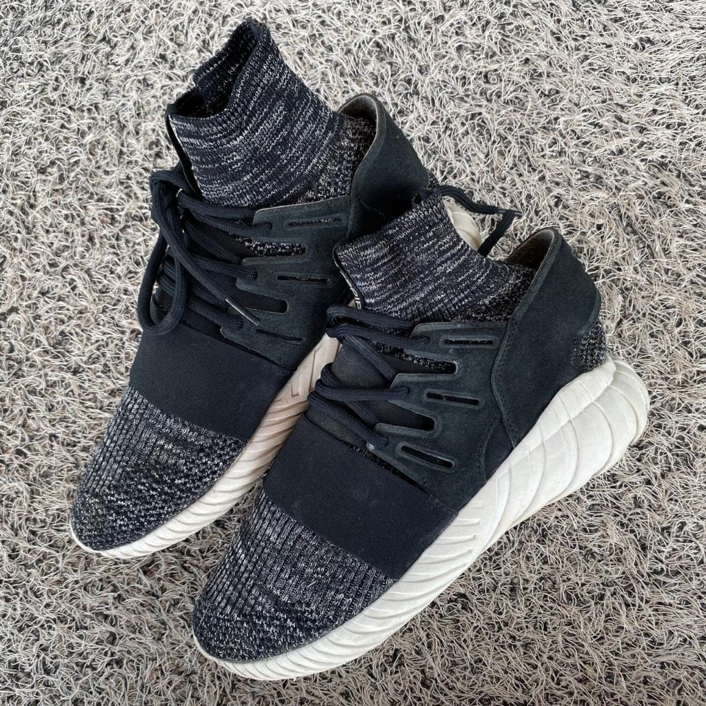 adidas tubular doom primeknit men black original sepatu sneaker adidas Hi