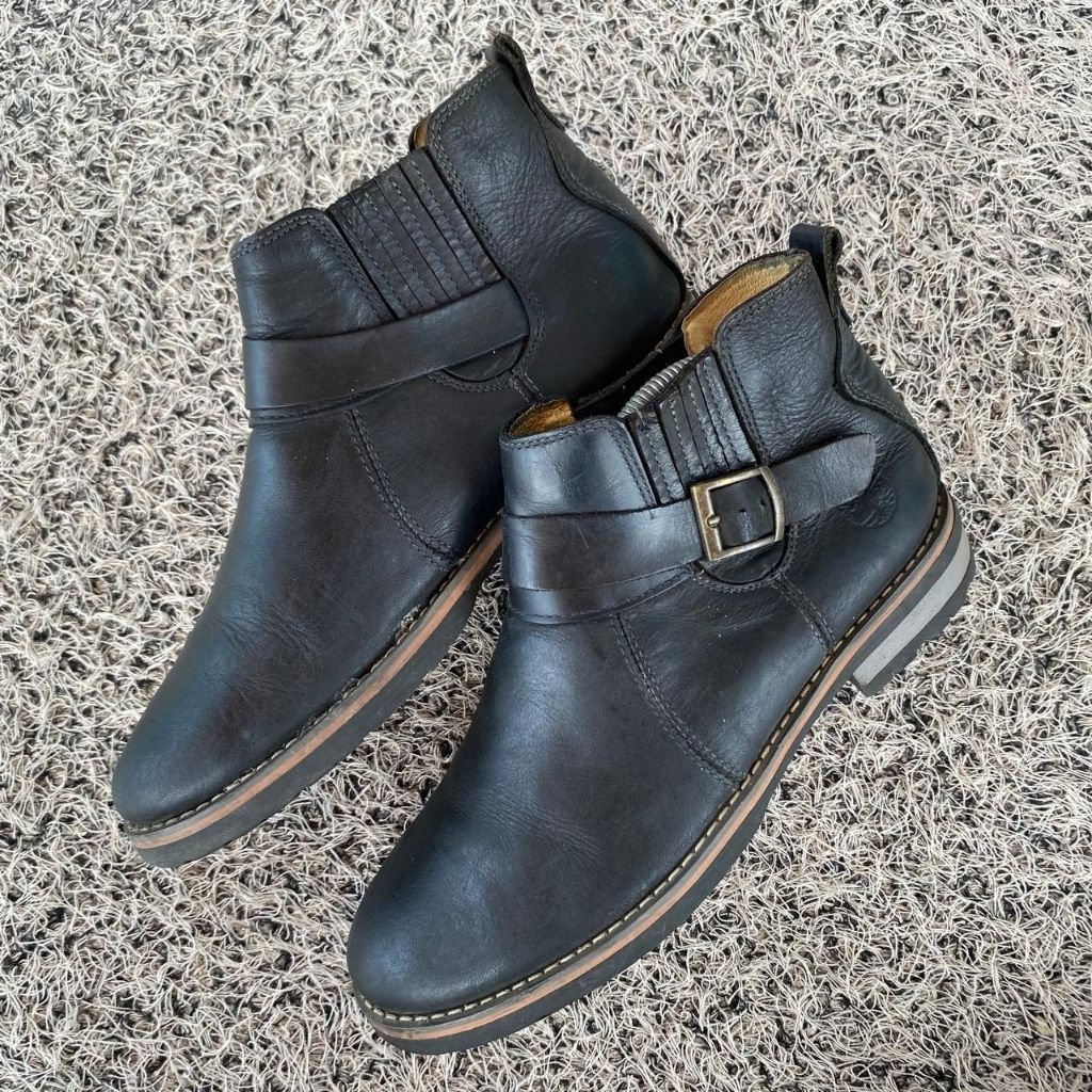 Timberland hi top shoes sepatu kulit Timberland ankle boot original
