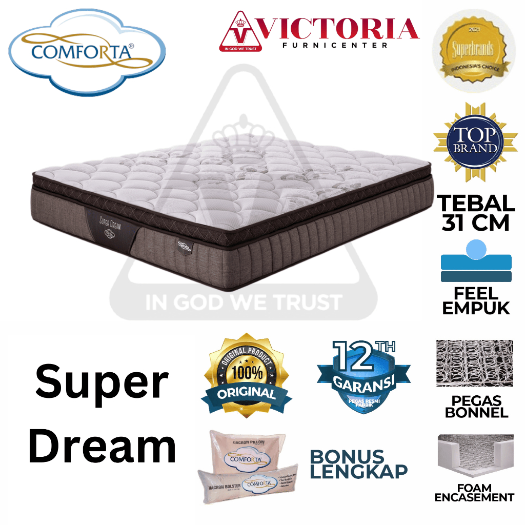 Comforta Super Dream 90 x 200 90x200 Kasur Saja Mattres Only