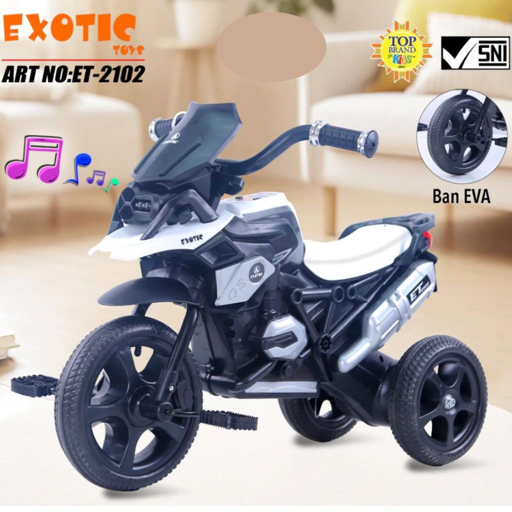 EXOTIC Tricycle Motor Goes ET-2102 / Exotic ET 2101 Sepeda Anak Roda Tiga