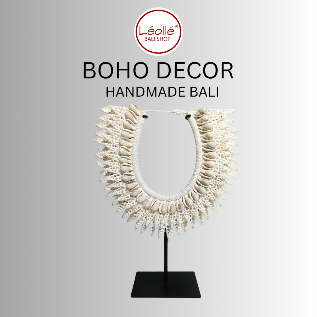 Leolle Pajangan Dekorasi Kerang Handmade Bali Eksklusif – Hiasan Interior Rumah Estetik Boho Coastal