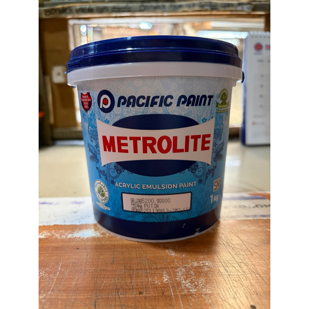Metrolite Cat Tembok 1kg Putih Kebiruan