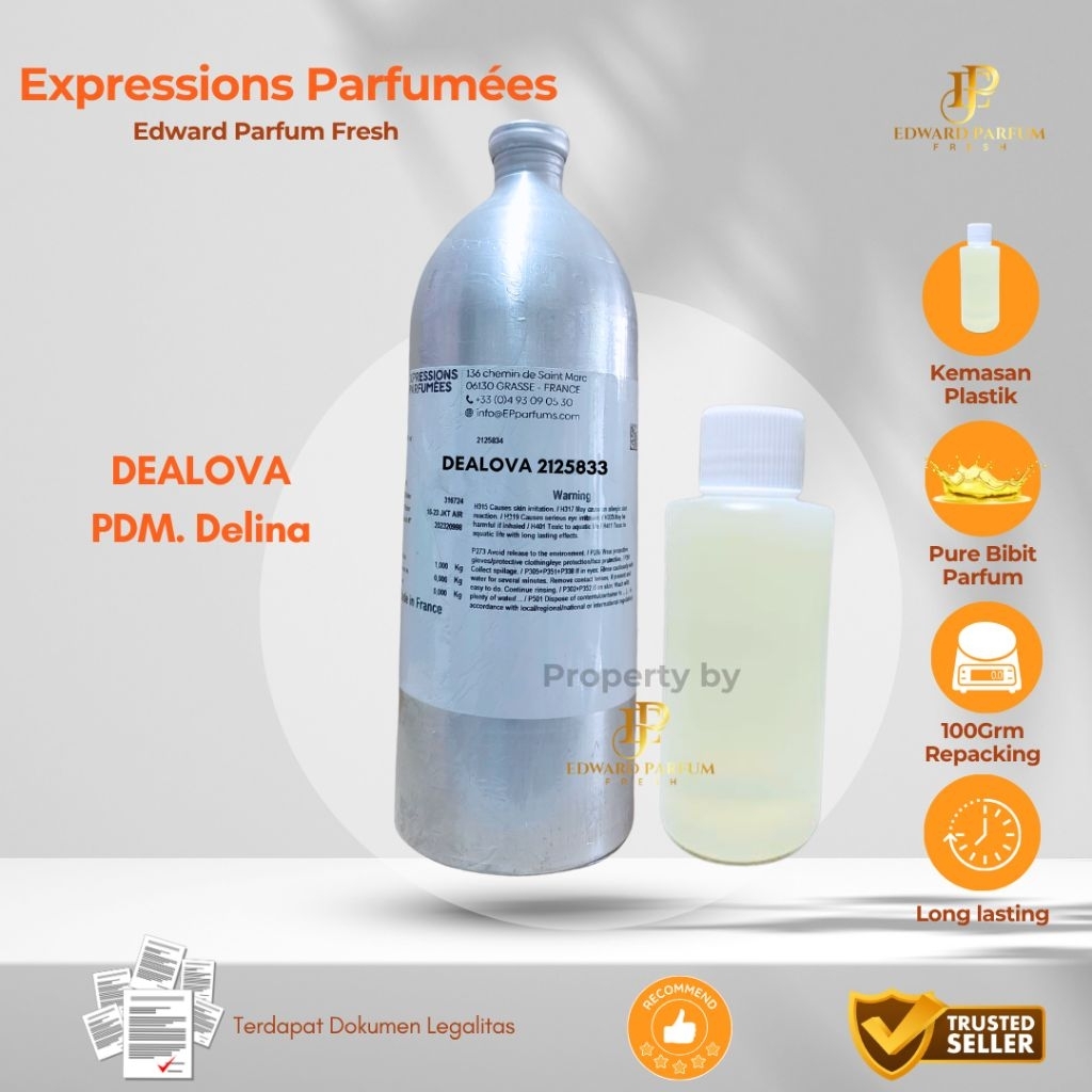 Bibit Parfum by Expression - Dealova | PDM. Delina Kemasan 100Grm Repacking