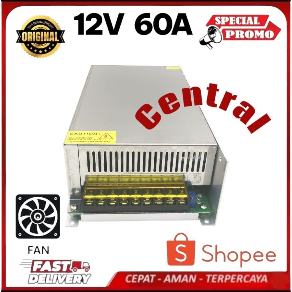 Power Supply 12v 60A Power Suply 60 Ampere 12 Volt 720w PSU 60a 12V