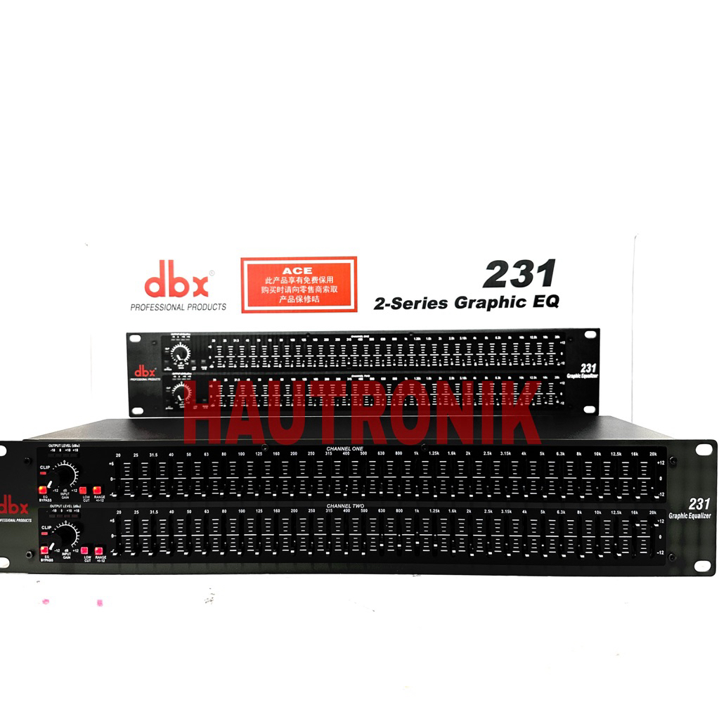 Equaliser Dbx 231 2-Series Graphic EQ Equalizer DBX231 Bagus Murah ( Bisa COD )