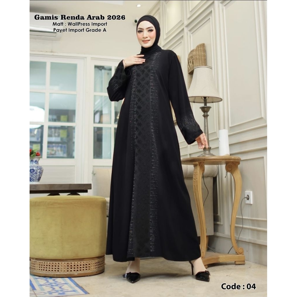 Abaya Hitam Abaya Renda Arab Jaguar