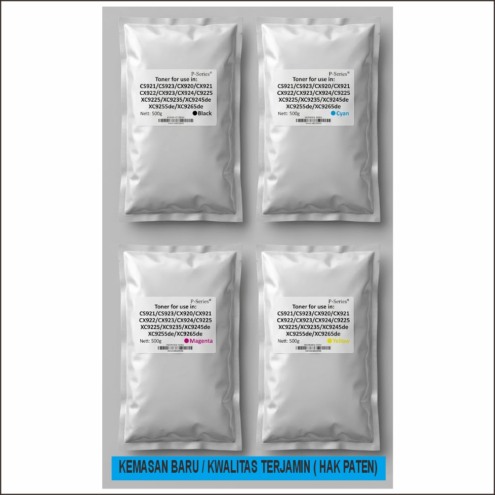 Bubuk Toner Lexmark Cs921/Cs923/Cx920/Cx921 /Cx922/Cx923/Cx924/C9225/Xc9225/Xc9235/Xc9245De/Xc9255De