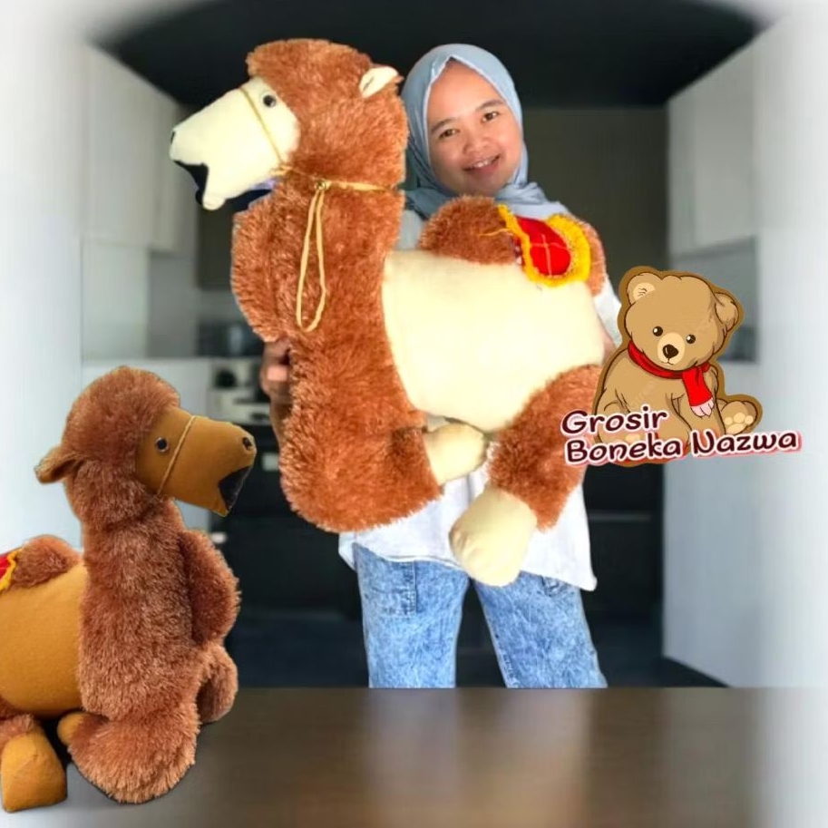Boneka Unta uk L 45cm Unta oleh oleh manasik Umroh