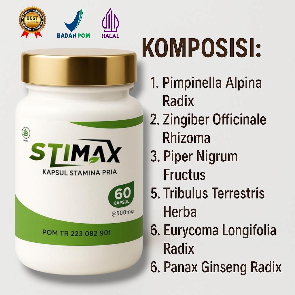 Obat Pembesar STIMAX herbal pembesar pennis kelaminn pria mr p asli panjang BPOM ampuh permanen