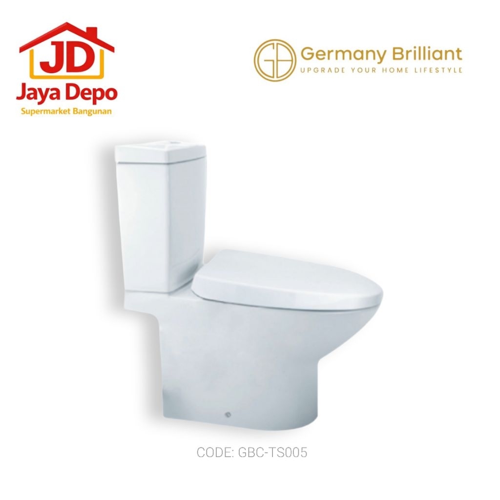 Germany Brilliant Closet Siphonic Kloset Duduk Toilet duduk GBC-TS005
