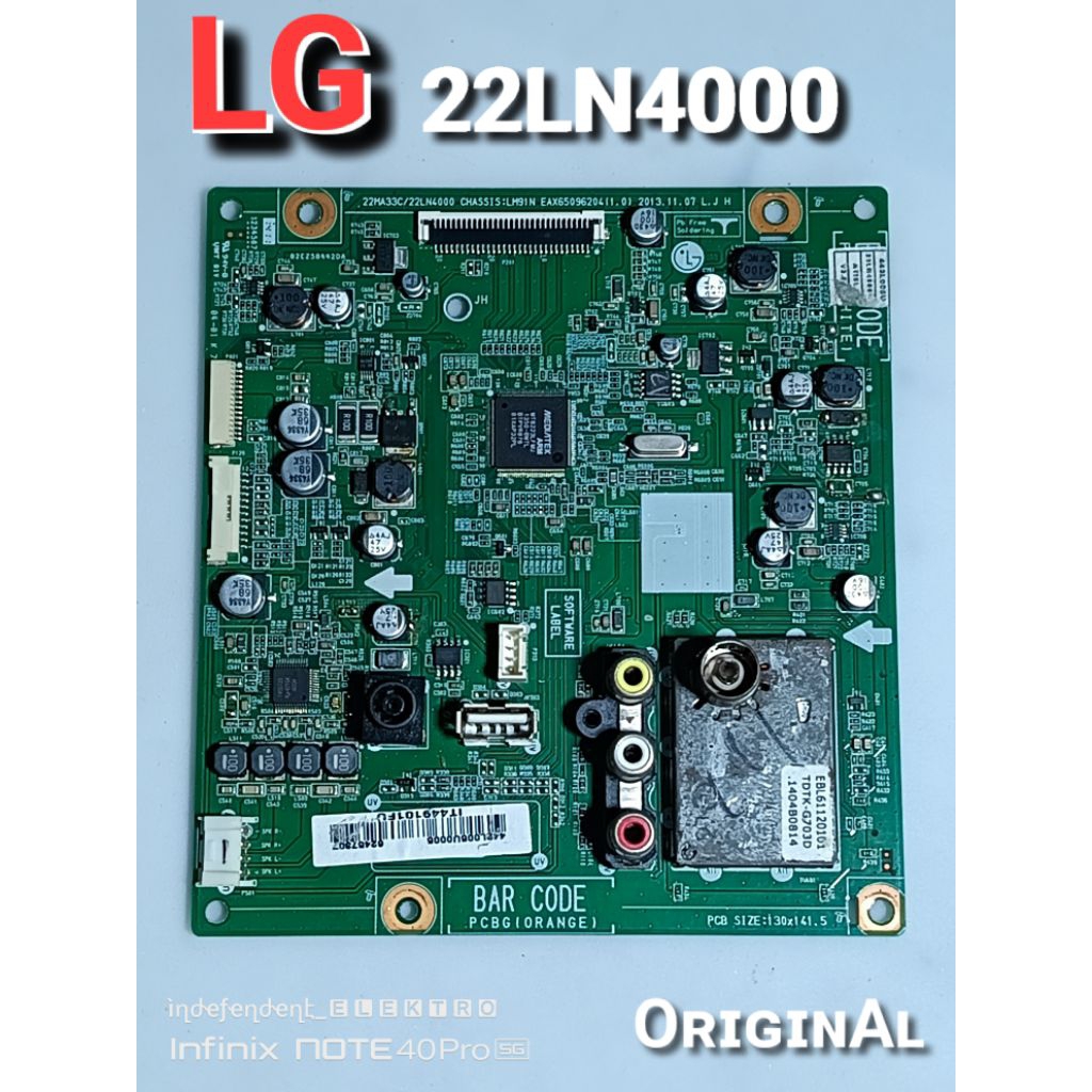Mainboard LG 22LN4000   22LN4000   Mesin Tv led Lg 22LN4000  MB Lg 22LN4000
