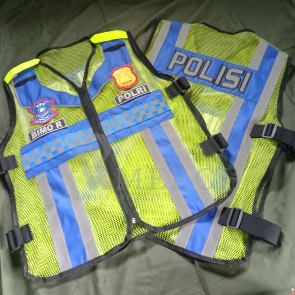 ROMPI POLISI LANTAS BORDIR TIMBUL PREMIUM 2026 FREE NAMA