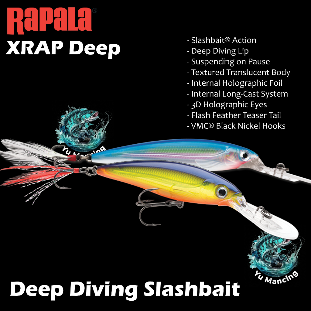 Lure Rapala X-Rap Deep XRD10 Deep Diving Slashbait - Umpan Casting Minnow 10cm 13gr 1.8 - 4.5m