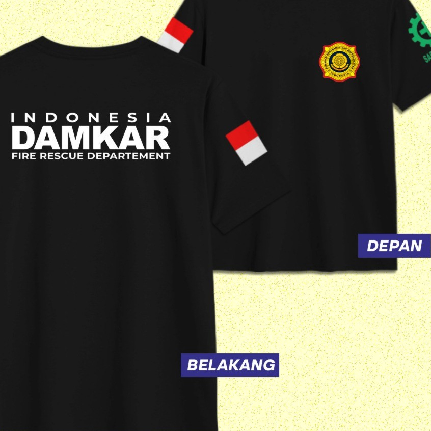 KAOS DAMKAR PEMADAM KEBAKARAN INDONESIA DB Kaos DAMKAR Organisasi Distro Pria Wanita Dewasa