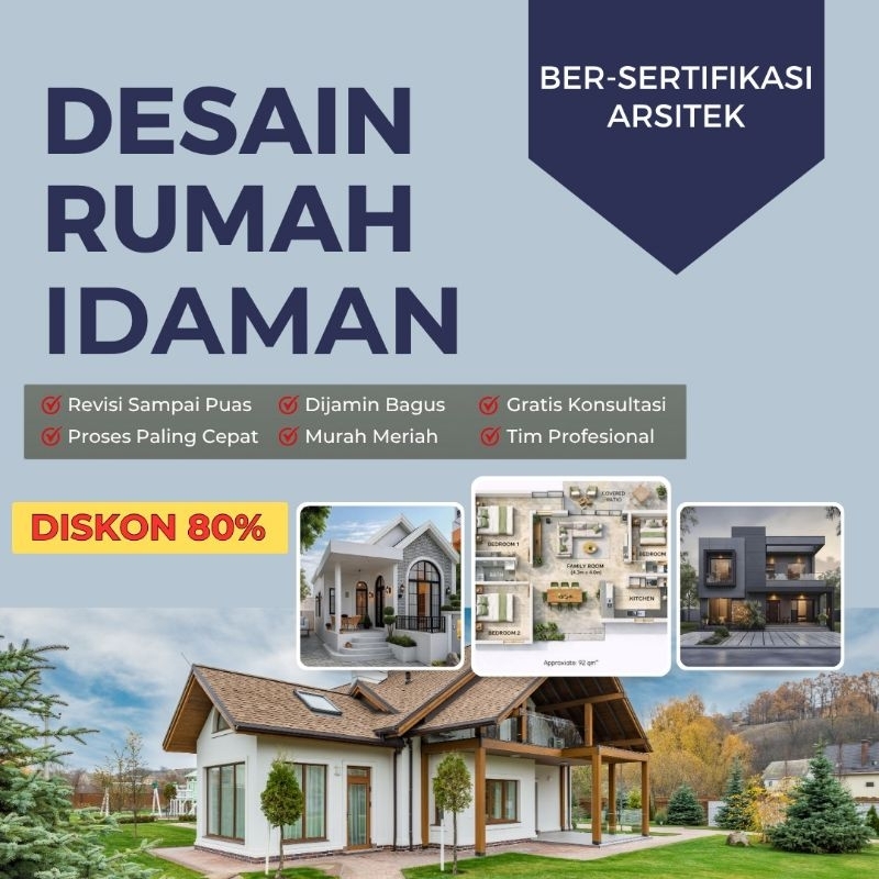 DESAIN RUMAH MURAH 3D, DENAH, DLL