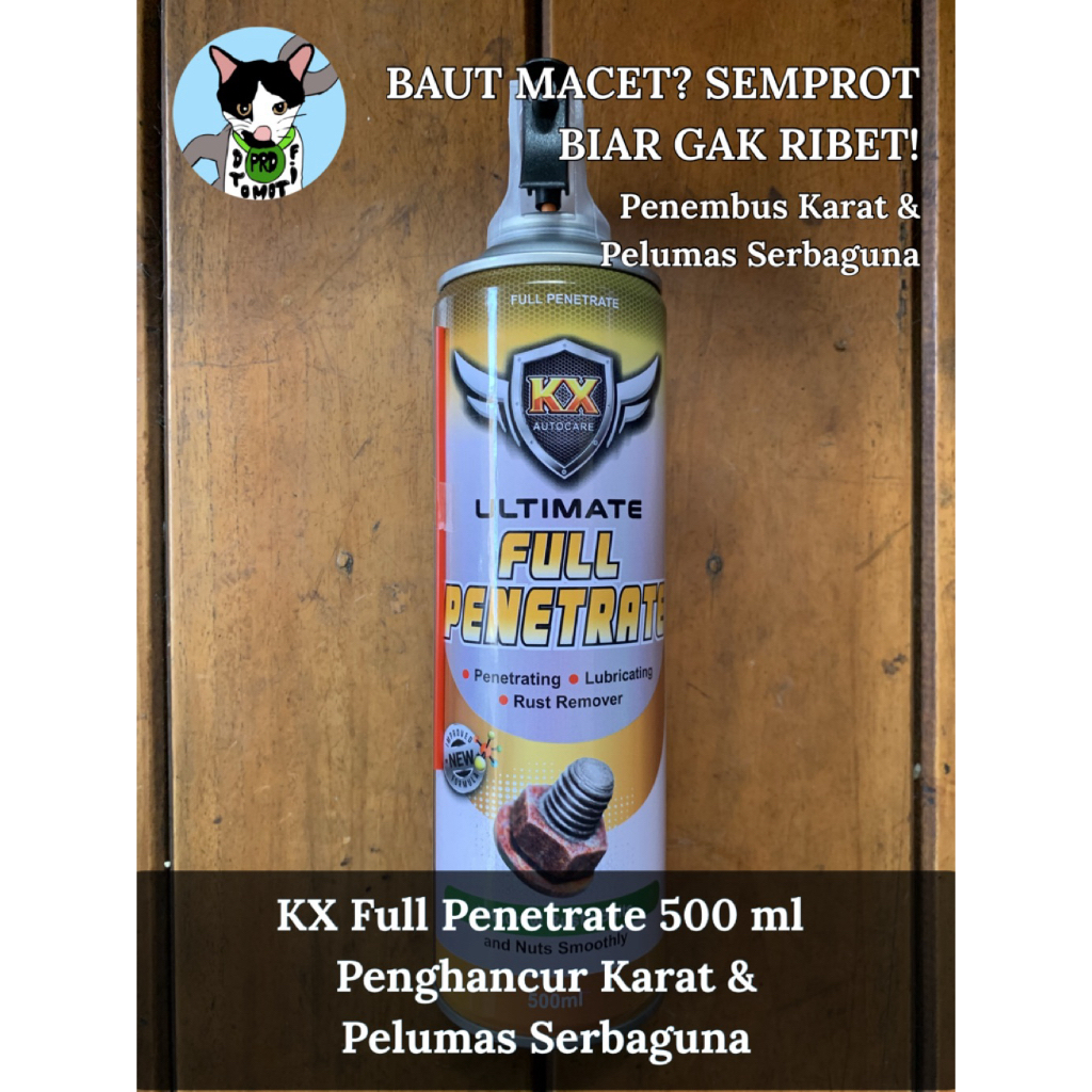 KX Full Penetrate / Cairan Penghancur Karat & Pelumas Serbaguna 500 ml