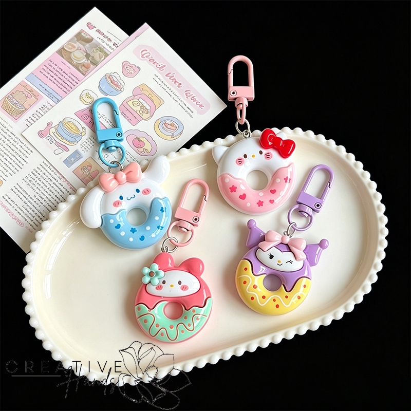 Gantungan Kunci Donat Aesthetic Lucu Karakter Hello Kitty Gantungan Kunci Donat Karakter Sanrio