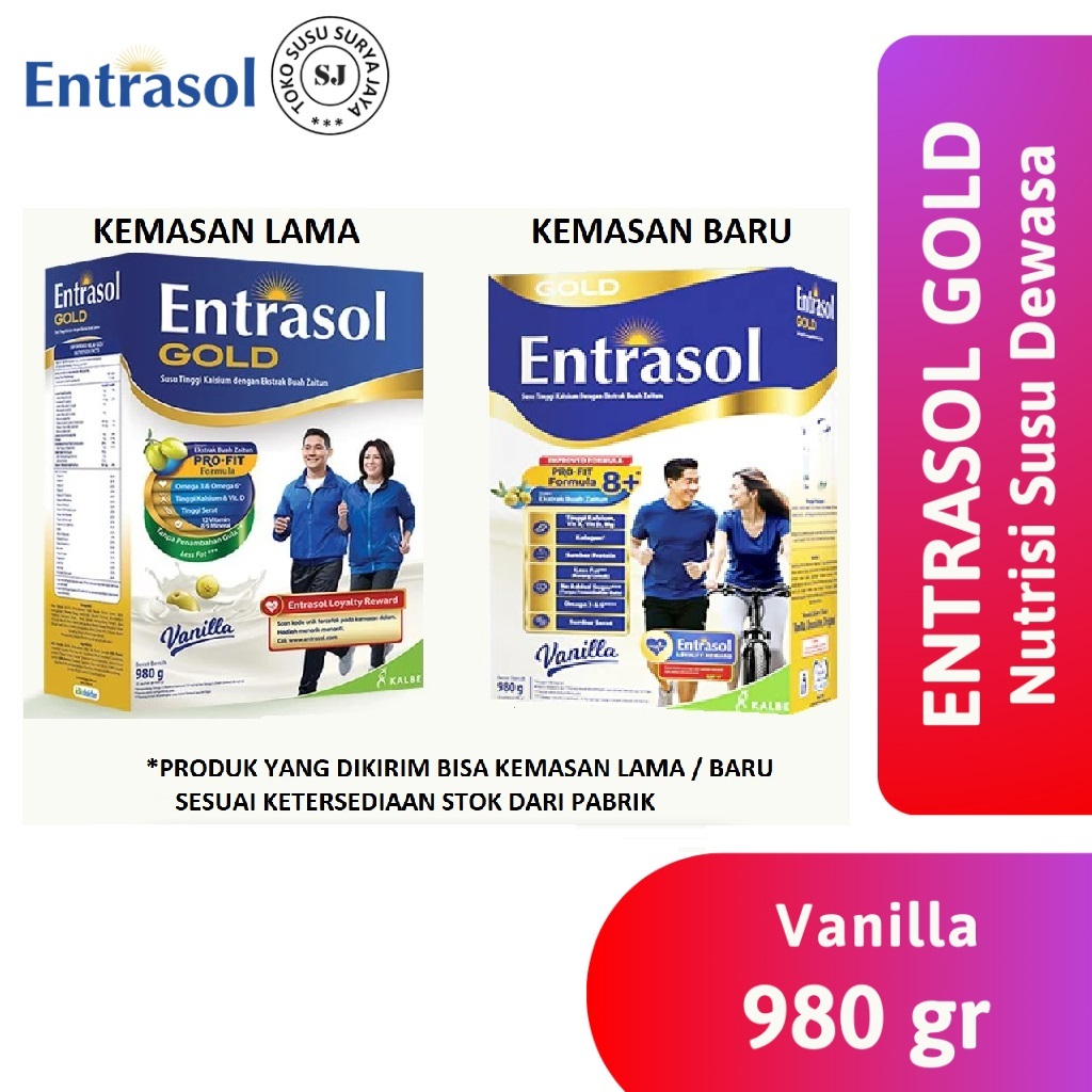 Entrasol Gold Vanila 980 gr / Susu Entrasol Gold Vanilla 980gram