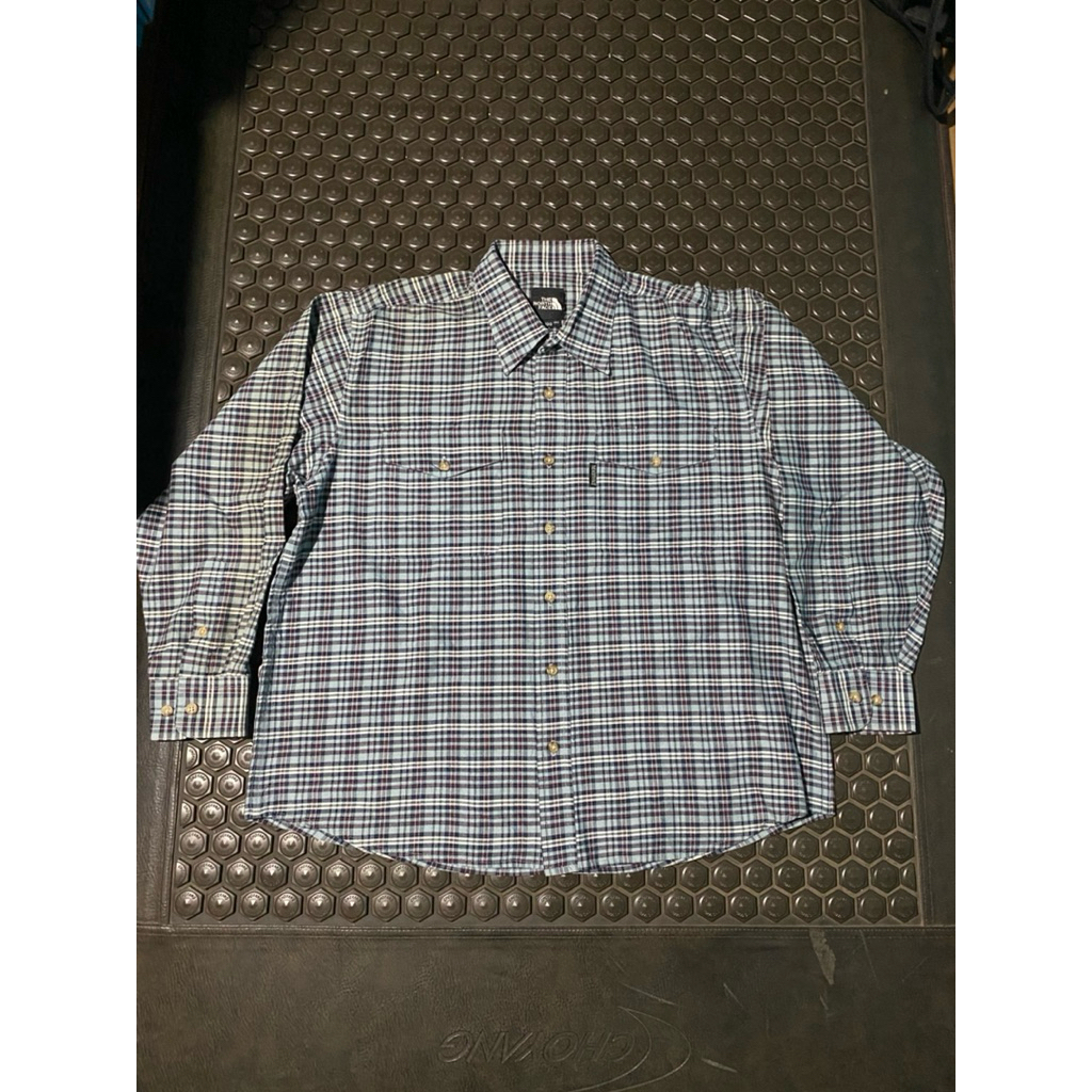 KEMEJA LUXURY THE NORTH FACE FLANNEL KOTAK KOTAK MEWAH BRANDED