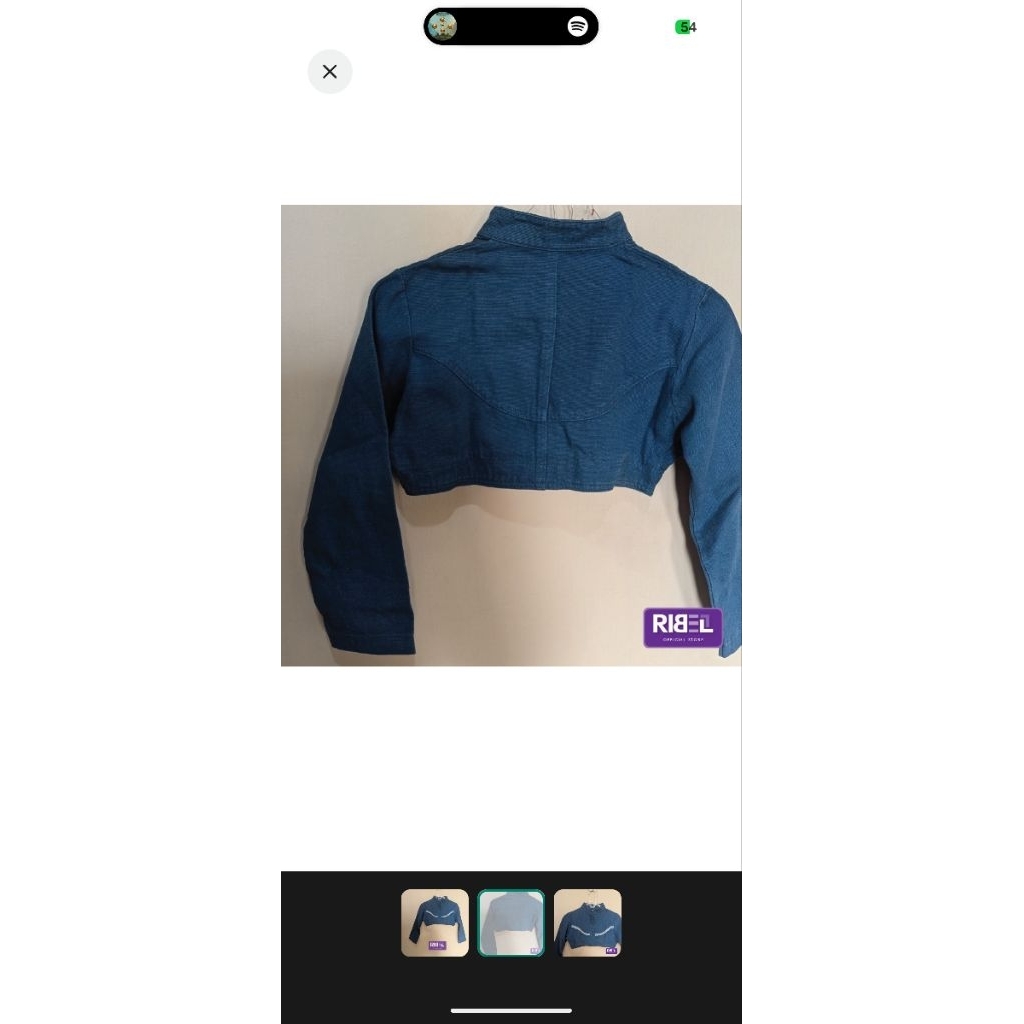CROP TOP DENIM