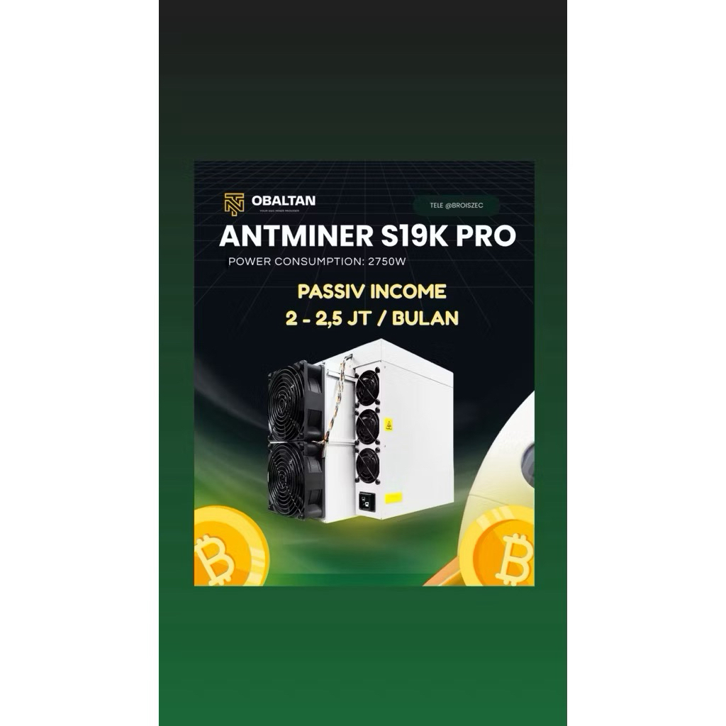 Bitmain Antminer S19KPro 120T BTC Miner Ready Stock