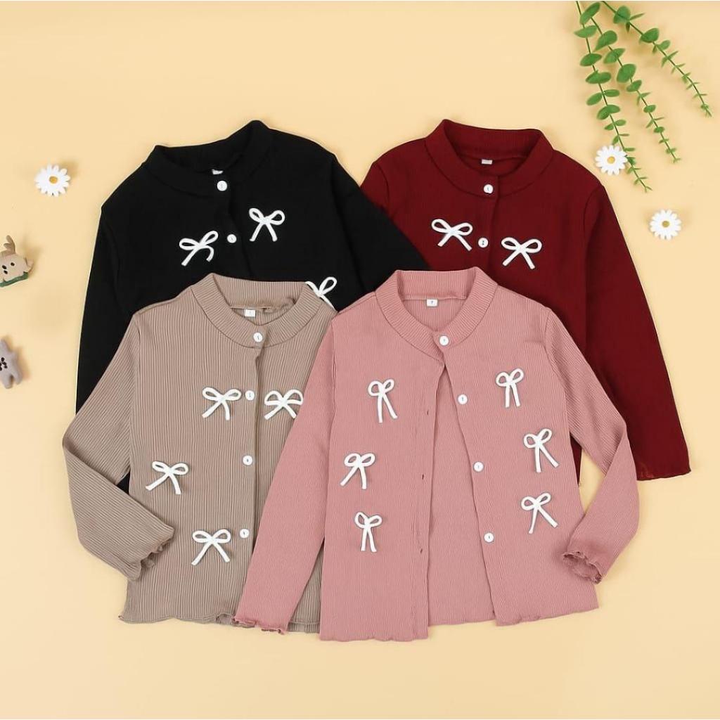 LITTLE SHAHIA - CELINE CARDIGAN ANAK PEREMPUAN KNIT USIA 2-5 TAHUN