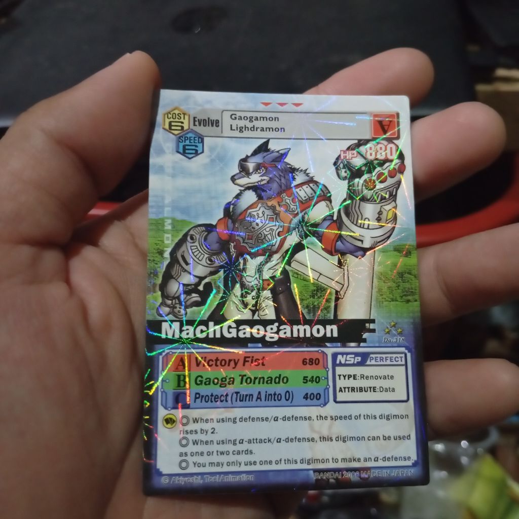 kartu Digimon hologram machgaogamon