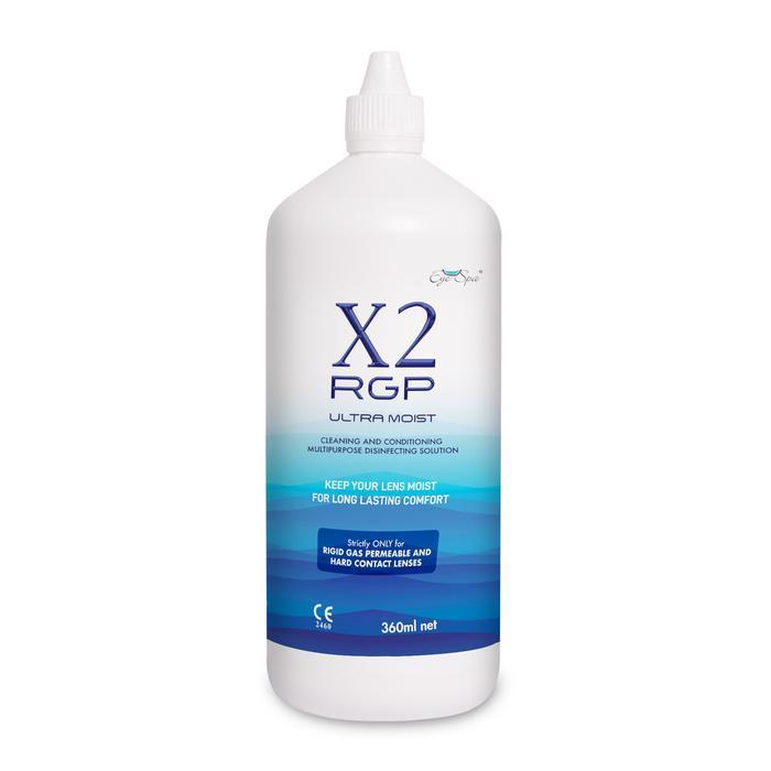X2 RGP 360ml Ultramoist Solution Cairan Pembersih Lensa Kontak Hard Lens