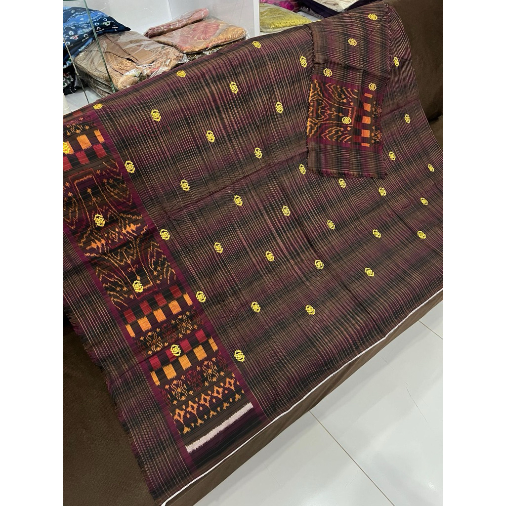 Endek Dobol Tretes Set Selendang