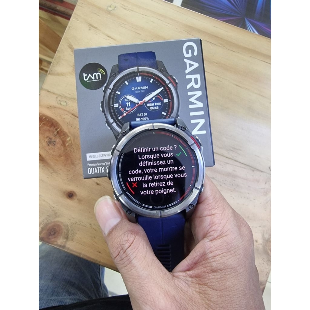 Garmin Quatix 8 51 MM BLack Saphire Amoled Resmi Second