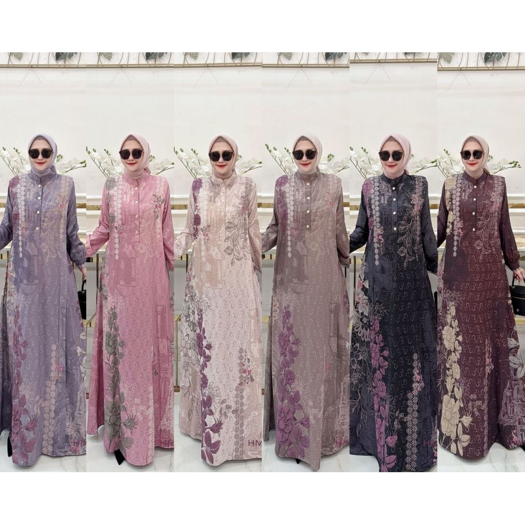 Jenaira Dress wanita premium By HMF Luxury Original