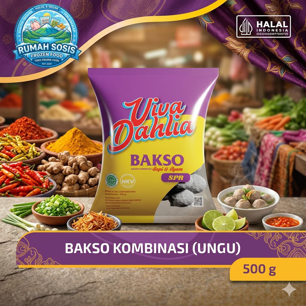 Rumah Sosis special promo Vida bakso sapi & ayam super 500gram