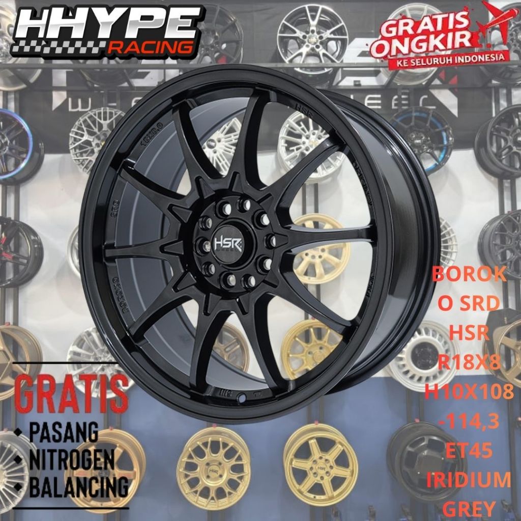 Velg Model Ce28 R18 BOROKO SRD HSR R18 Lebar 8 5x114,3 Innova,Terios,Xpander,Almaz