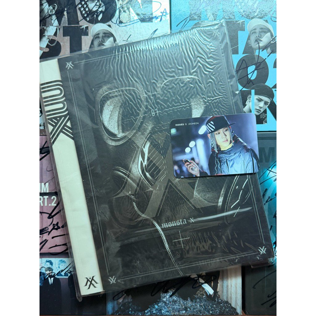 WTS IN RUSH PHOTOCARD PC MONSTA X PHOTOCARD TRESPASS JOHEON ALBUM OFFICIAL GOODS STICKER PRELOVED UN