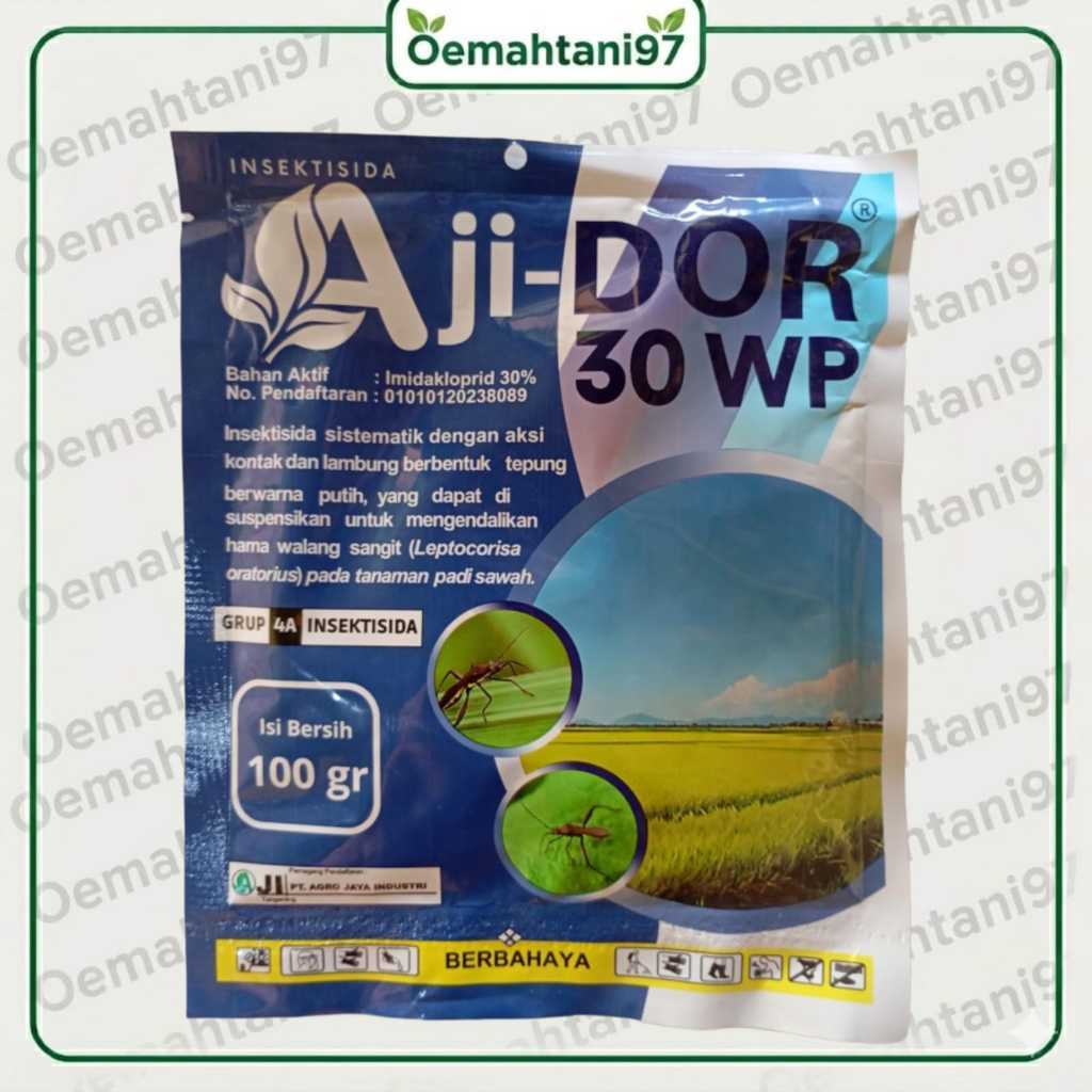 AJIDOR 30 WP Aji-DOR 30WP Insektisida kemasan 100gram ampuh atasi walang sangit